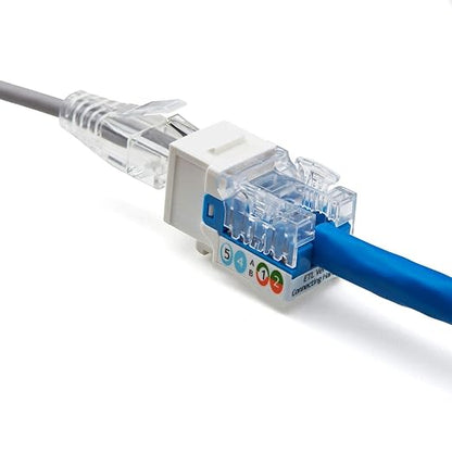 trueCABLE Cat6A Keystone Jack, Unshielded, 90 Degree Punch-Down, UL Listed - Image 7