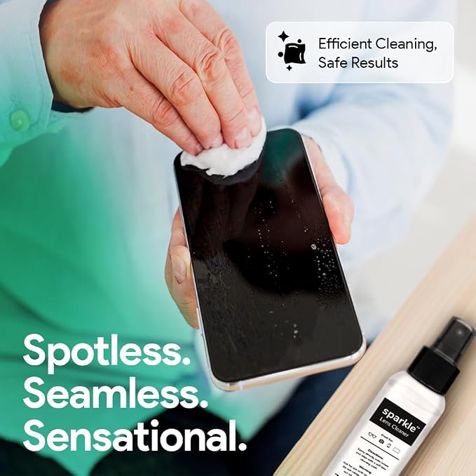 Sparkle Anti-Reflective Lens Cleaner Spray kit | 2oz Glasses Cleaner Spray + - Image 6