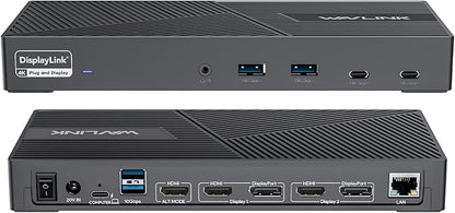 WAVLINK DisplayLink Docking Station Triple Monitor 4K@60Hz by WAVLINK%C2%AE