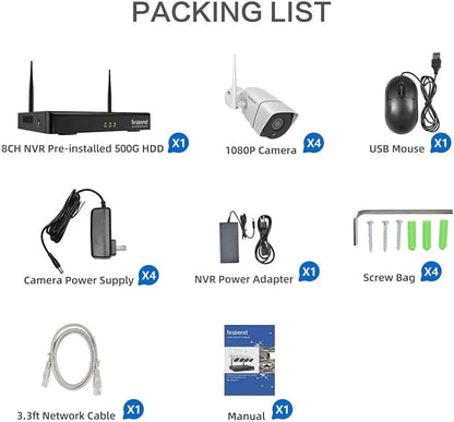 Firstrend WiFi Wireless Security Camera System, 8Ch NVR - Image 8