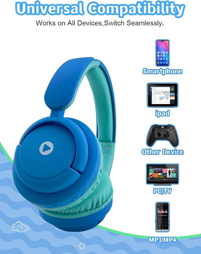 Kids Wireless Headphones, Kid Headphone Bluetooth, Foldable - Image 4