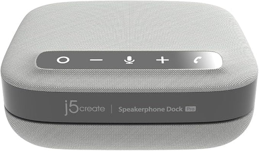 j5create USB-C Dual 4K Speakerphone Dock Pro, Dual 4K HDMI Audio Dock by j5create