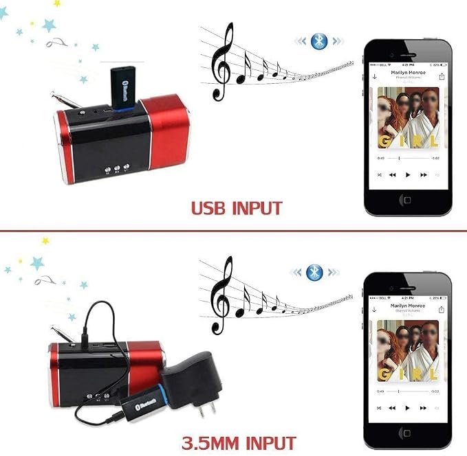 USB Bluetooth Car Adapter, Wireless Audio Adapter Music Receiver - Image 3