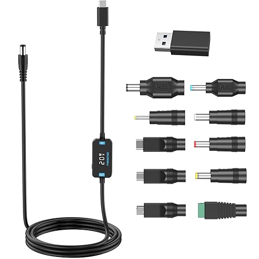 FARSENSE USB C to DC Adapter, Barrel PD Trigger Cable by FARSENSE