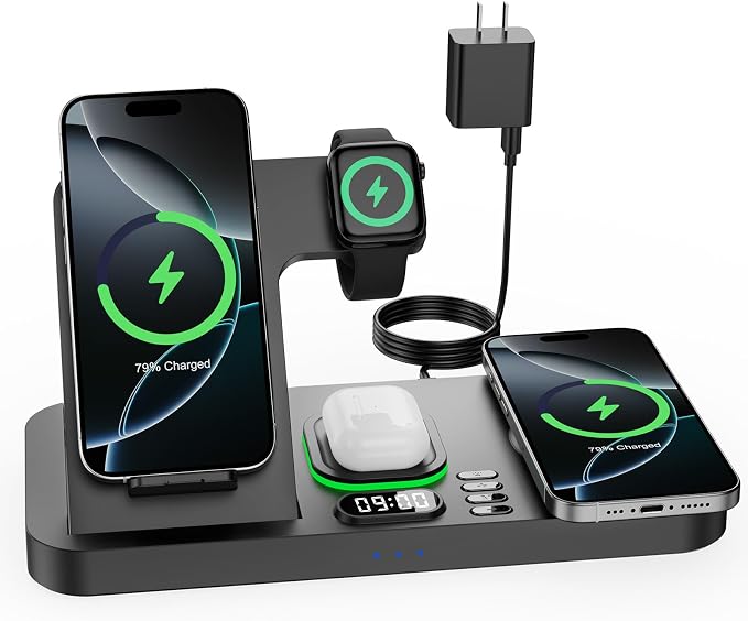 Dual Phone Wireless Charging Station by Feiltik