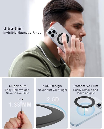 for Magsafe Magnetic Ring 2 Pack Compatibile - Image 2