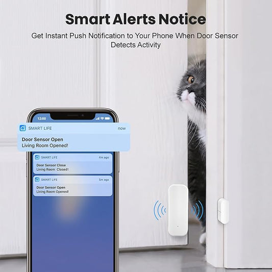 Smart WiFi Door Sensor: Wireless Window Sensor - Image 2