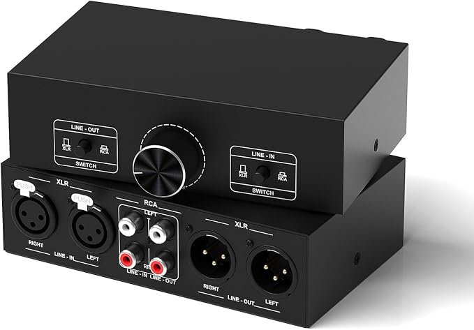 Y.D.F RCA and XLR Selector Switch Boxes, 2-in-1-Out RCA/XLR Speaker Switcher - Image 9