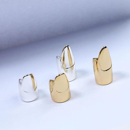 LIANXUE Metal Nail Cover Ring Hip Hop Cosplay Unisex Punk Gold Silver Color - Image 7