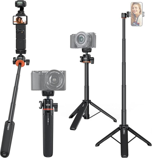 VRIG 21.6" Extension Pole Tripod, Mini Selfie Stick Tripod Stand Handle Grip by VRIGSelect