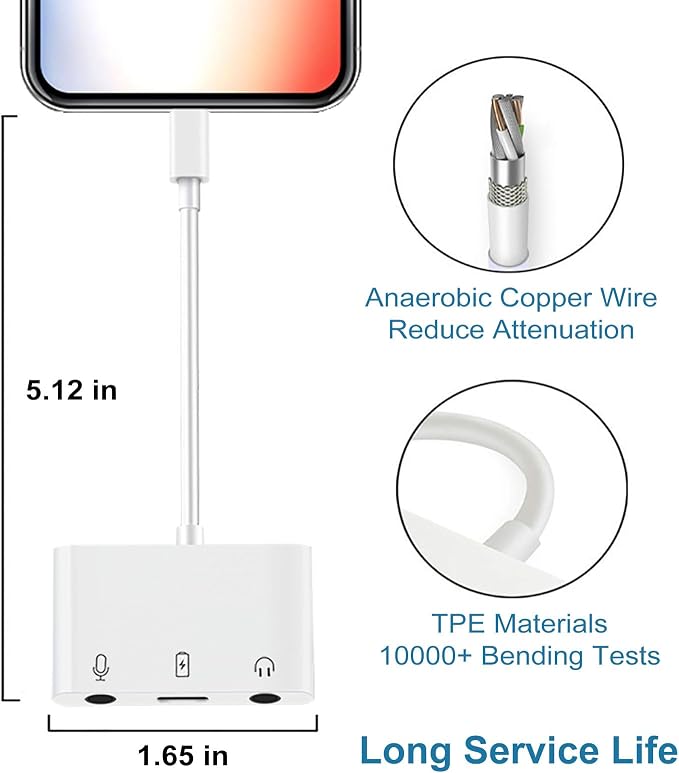 USB C to Microphone Adapter for Live-Streaming Type C to Microphone & 3.5mm - Image 6