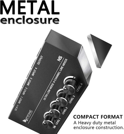 FIFINE Ultra Low-Noise 4-Channel Line Mixer - Image 4