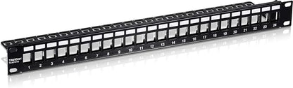 TRENDnet 24-Port Blank Keystone Shielded 1U Patch Panel, 1U 19" Rackmount - Image 7
