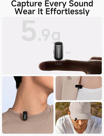 MAONO Wave T1 Mini Wireless Lavalier Microphone - Image 8