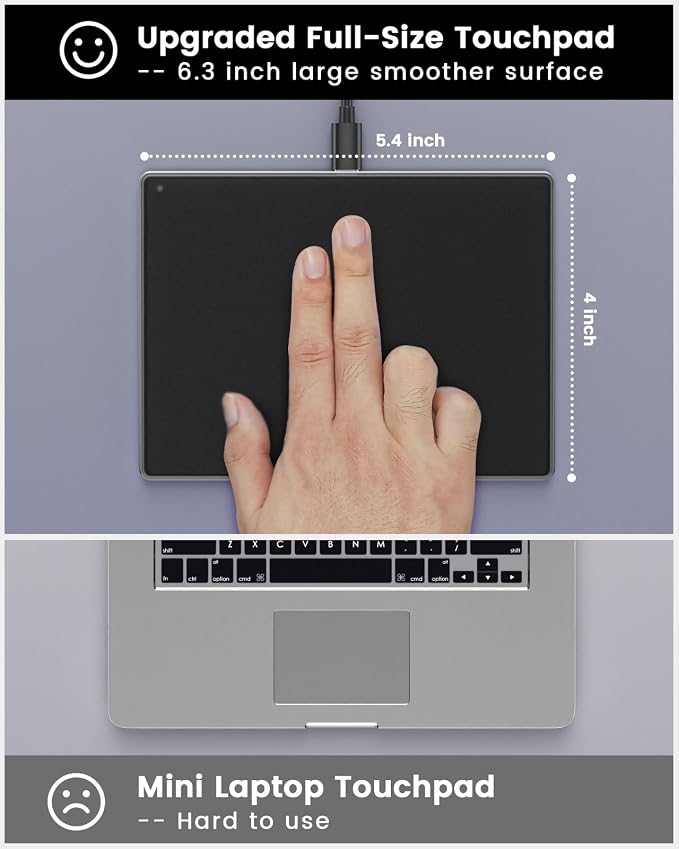 seenda Trackpad, Upgrade Smooth Glass Surface - Image 5