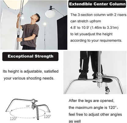 Heavy Duty C Stand 10.8ft/330cm - Image 5