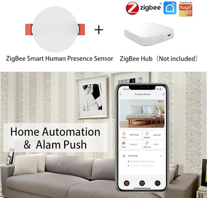 Presence Sensor, WenzhiIoT Smart Motion Sensor Zigbee 5.8 GHz Radar MmWave - Image 5