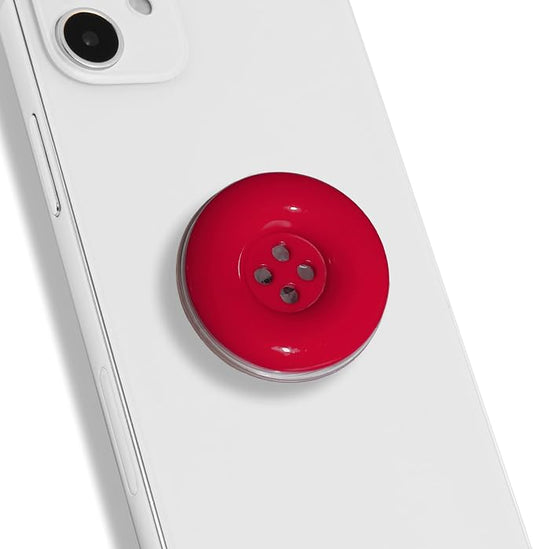 Solid Color Button Phone Grip – Minimalist Design, Durable and Lightweight by OnTheGripofficial