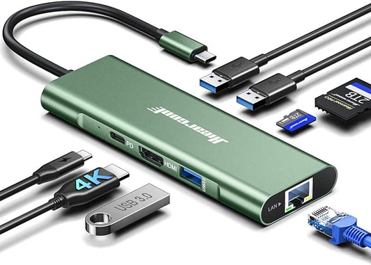 Hiearcool USB C Hub, 8 in 1 USB C Hub Multi-Port Adapter by Hiearcool