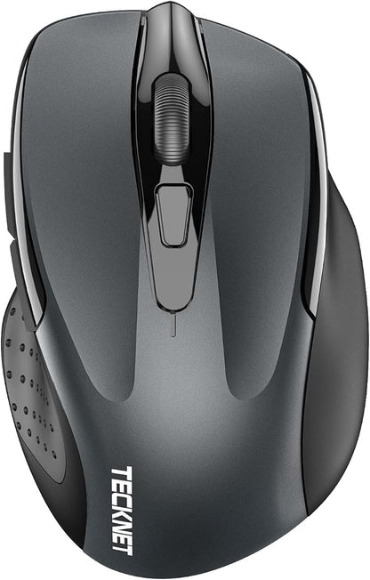 TECKNET Wireless Mouse Silent 4800 DPI Computer USB A & Bluetooth Mouse 6 by Tecknet