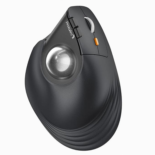 ProtoArc Vertical Wireless Trackball Mouse, EM05 NL Bluetooth Ergonomic by ProtoArc