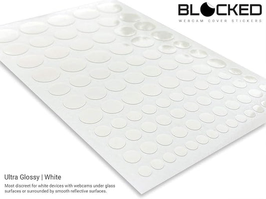 BLOCKED Stackable Webcam/Camera Vinyl Covers | 95 Low-Tack Restickable Webcam - Image 2