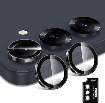 for Samsung Galaxy S25 Camera Lens Protector, Individual Metal Ring Tempered - Image 2