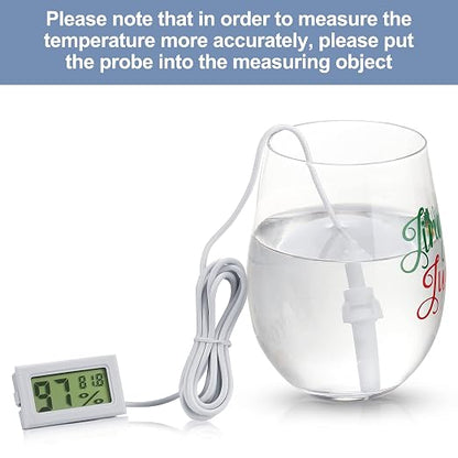 Weewooday Mini Digital Temperature Humidity Meters Gauge - Image 4