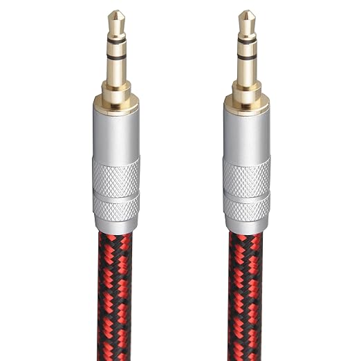 Audiophile High Purity Copper Aux Audio Cable 3.5mm Male to 3.5mm Male Audio by Primeda