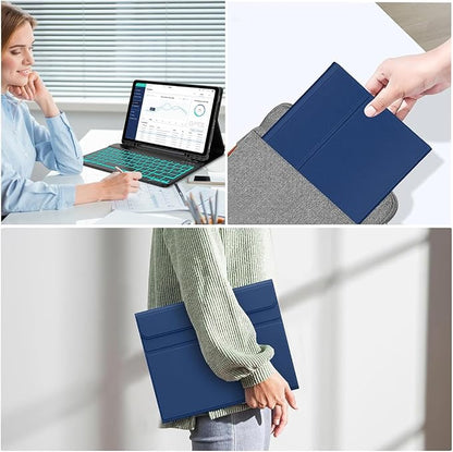 Keyboard Case for Samsung Galaxy Tab A9 Plus 5G 11 inch 2023, 7 Color Backlit - Image 6