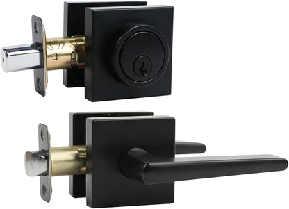 Deadbolt Lock and Door Knob Set, Exterior Door Lock Set by JESSTTI
