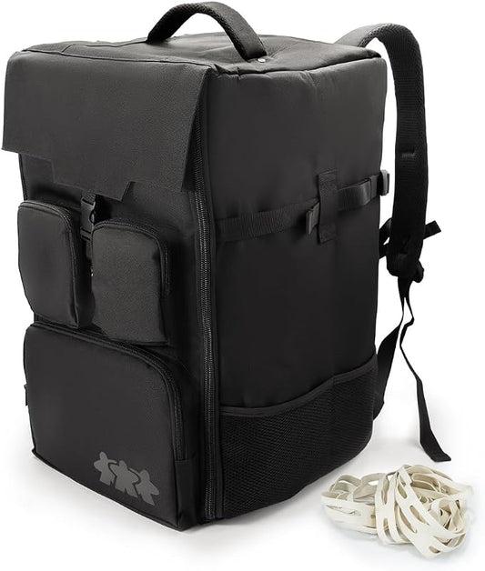 Board Game Backpack with 10 Board Game Bands, Padded Straps, Carrying Handle by Unknown