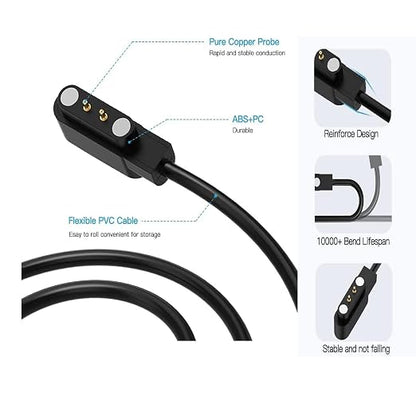 Acediar 3.3FT Smart Watch Charger Magnetic USB Charging Cable - Image 3
