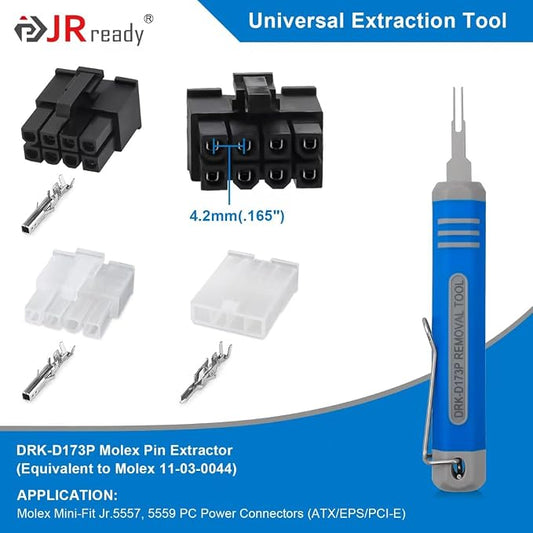 JRready DRK-D173P Molex 11-03-0044 Mini-Fit Jr. Extraction Tool Molex Pin - Image 2