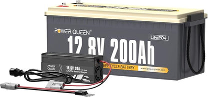 Power Queen 12.8V 200Ah LiFePO4 Battery by PowerQueen