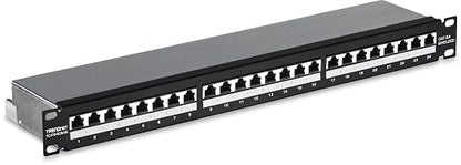 TRENDnet 24-Port Cat6A Shielded Patch Panel, 1U 19" Metal Housing, 10G Ready - Image 8