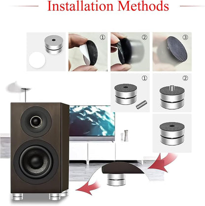 Audiocrast 4X HiFi Speaker Spike Pad Isolation Feet Stand Feet 40X23MM Shock - Image 7