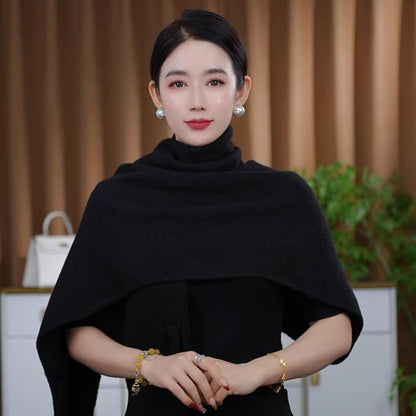 Shawls Wraps Women Triangle Sweater Scarf Warm Wool Blend Pashmina Cape Cold - Image 3