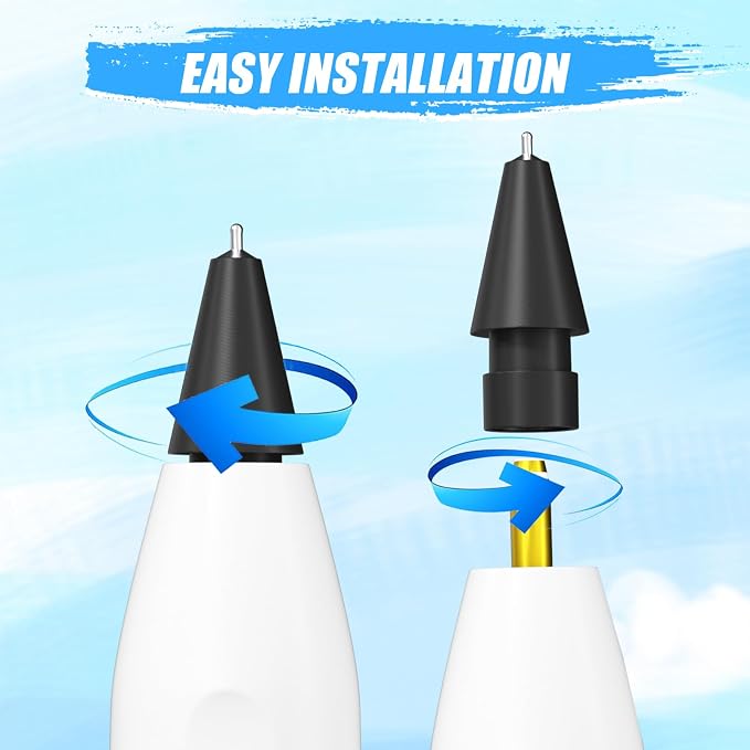 Upgraded Pencil Tips fits for Apple 2nd 1st Gen iPad Pro Pencil, 0.78mm No Wear - Image 8