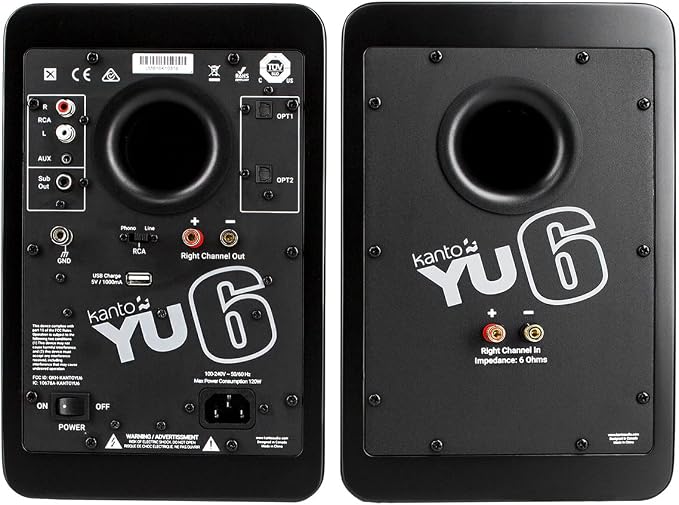 Kanto YU6 Powered Bookshelf Speakers - Image 4
