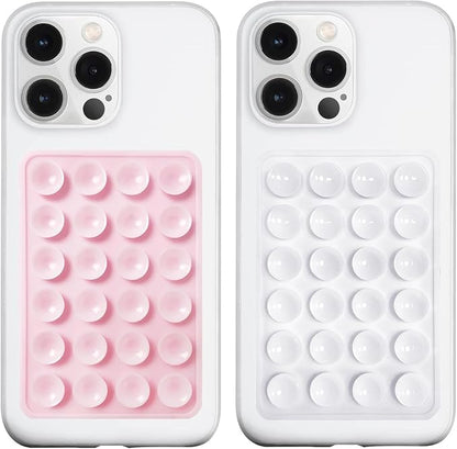 2 Pack Silicone Suction Phone Case Mount, Silicon Adhesive Phone Grip by LvShuLiangPin
