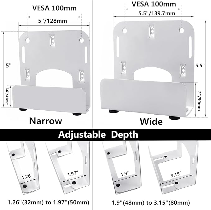 Cable Box Wall Mounting Modem for Most Small Narrow Devices Apple TV, Amazon - Image 2