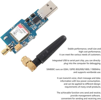 USB to GSM Module, Low Consumption PCB Board Electronic Component, SIM800C Runs - Image 7