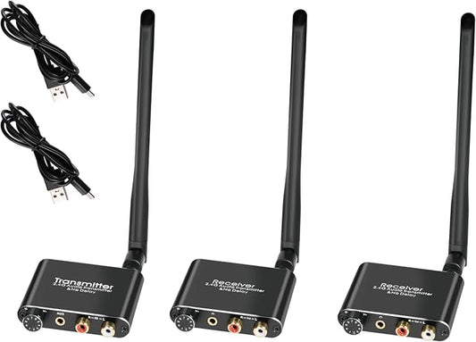 eppfun 50m/2.4G Wireless Audio Transmitter Receiver by eppfun