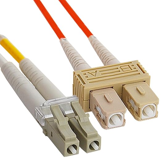 ICC LC to SC Duplex Multimode 62.5/125 Fiber Patch Cable, OFNR Riser, 2.0mm Zip by ICC