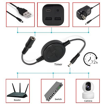 chenyang 11.81 Inch DC 5/12/15V 5.5x2.1mm Routers/WiFi/Optical Modems/Monitors - Image 3