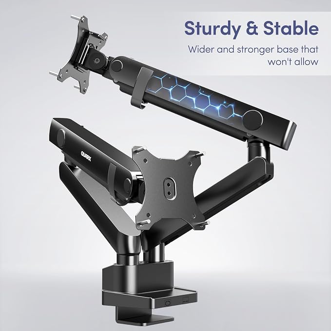 Dual Monitor Mount for Desk, Heavy Duty Dual Monitor Stand for 17 to 35 inch - Image 5