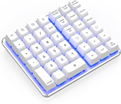 Left-Handed Mechanical Numeric Keypad, Hot-Swap LED Backlit Number Pad by SurnQiee