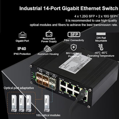 Industrial 8-Port Gigabit Ethernet Plus Switch - Image 4