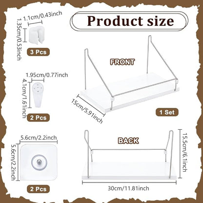 UNICRAFTALE White Small Mini Projector Shelf - Image 3